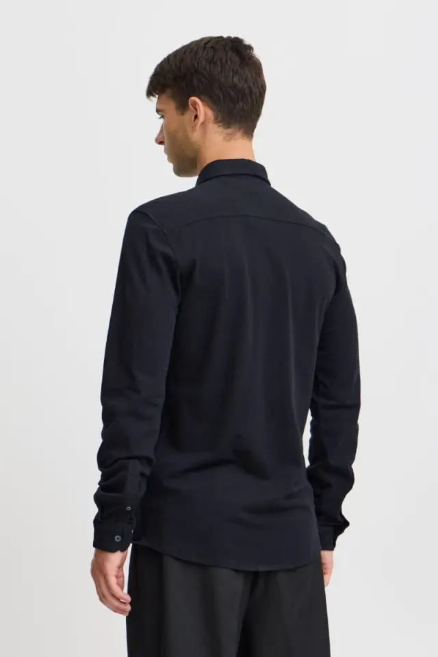 Casual Friday Ανδρικό Pique Πουκάμισο 20505281 – Black - XXL 2