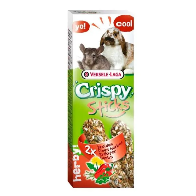 Versele Laga Crispy Sticks με Βότανα για Κουνέλια και Τσιντσιλά 2x55gr