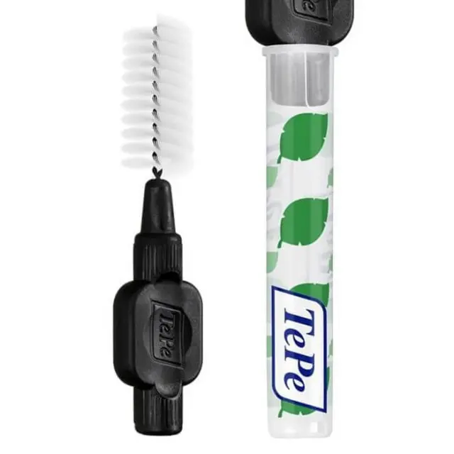 Tepe | Interdental Brush 1.5mm | Μεσοδόντιο Βουρτσάκι Μαύρο | 8τμχ 2