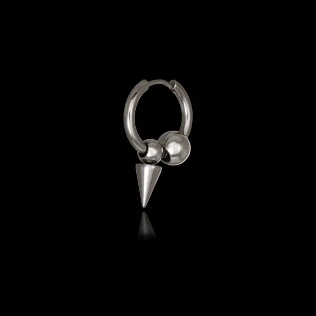 Ghetto Kpop Pointed Hoop Earring 1 pcs 2