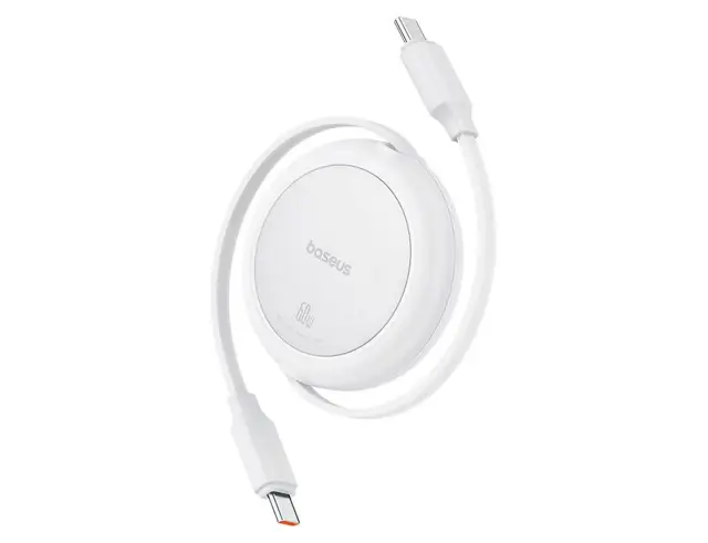 Καλώδιο Baseus Free2Pull Mini USB-C σε USB-C - 60W - 1m - Λευκό P10364500211-01 2