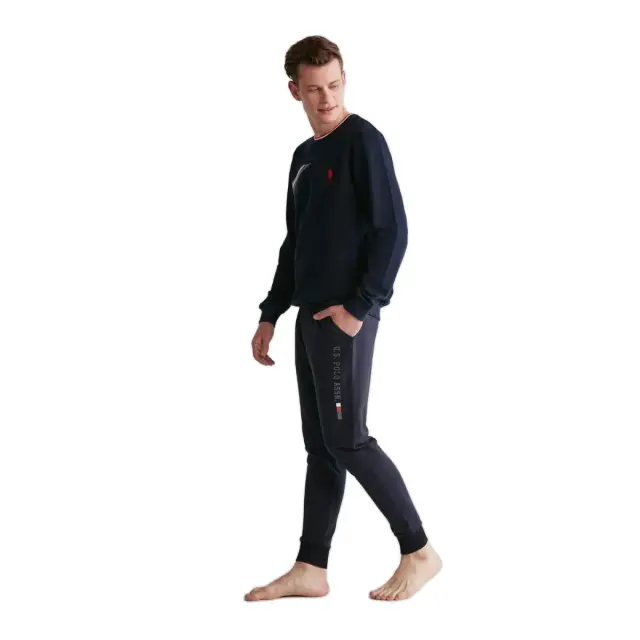 U.S. Polo ASSN. Ανδρική Πυτζάμα Col-Stripes, Χρώμα Σκούρο Μπλε - 2XL 3