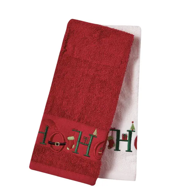 Xmas Ποτηρόπανα 40x60 Κόκκινο-Ιβουάρ 0706 Das Home