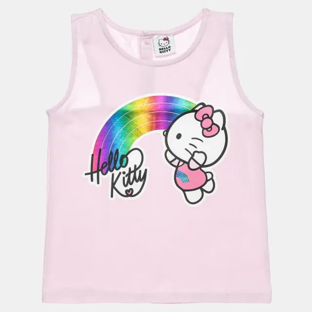 Μπλούζα Hello Kitty με γυαλιστερή λεπτομέρεια