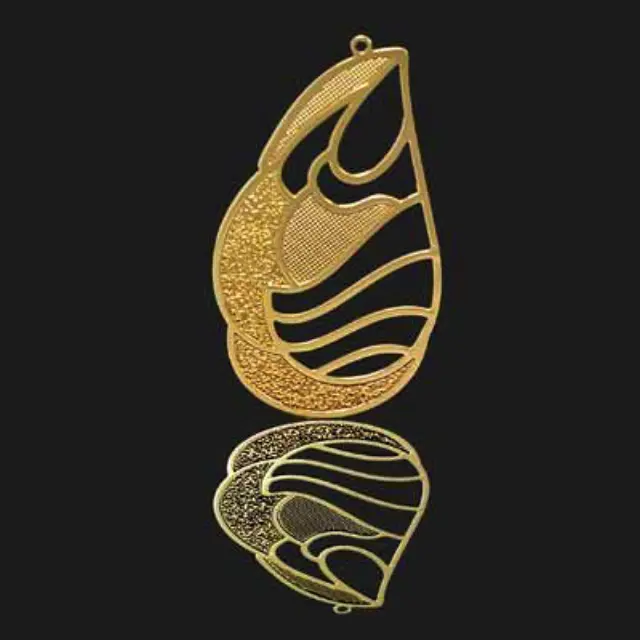 Κρεμαστό 18K Forever Gold Φτερό (Δεξί) 51x30mm - 1τεμ