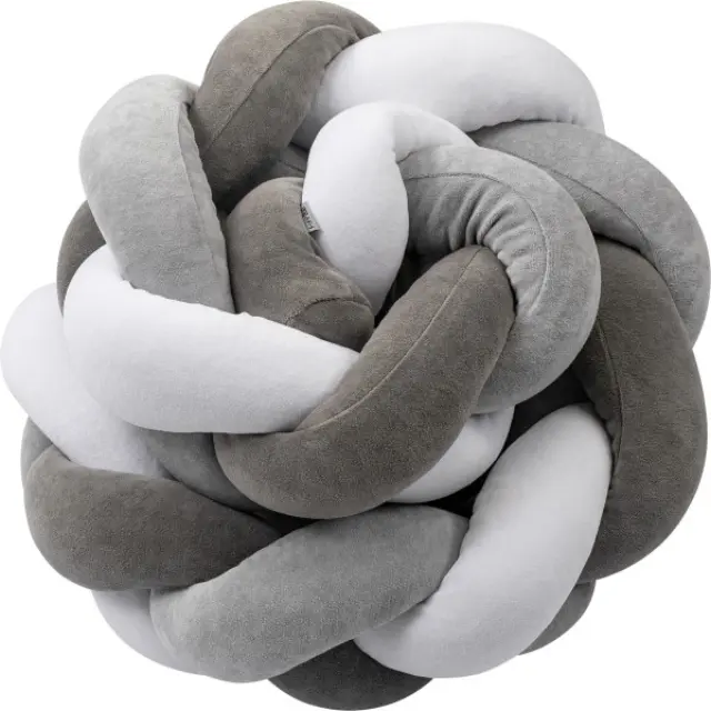 FreeOn Πάντα Πλεξούδα 235*15 cm White - Grey 50139 3