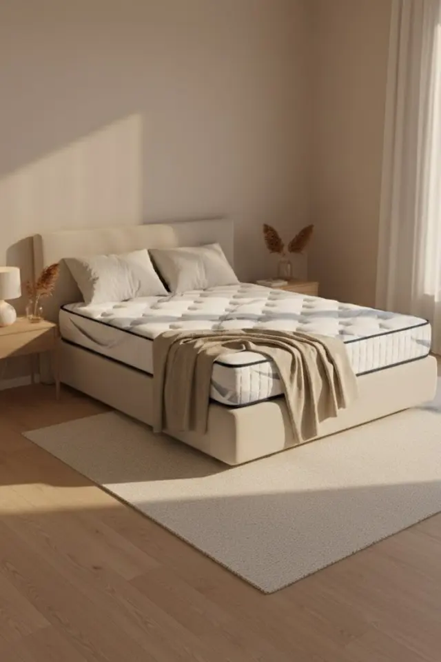 Stewehome Διπλό στρώμα με ελατήρια για κρεβάτι 200x140x24 cm