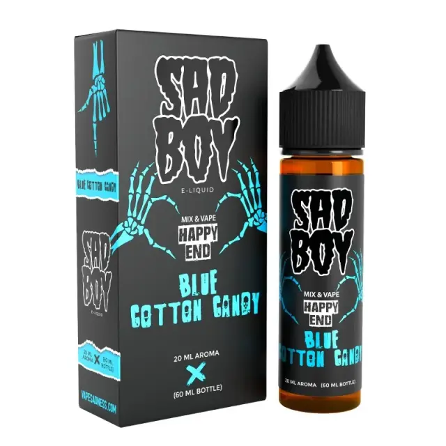 Blue Cotton Candy 20ml (60ml) - Sad Boy Flavorshots