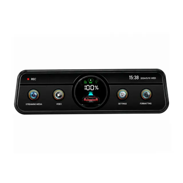 PerVoi Καθρέπτης Αυτοκινήτου με Διπλή Κάμερα 4K WiFi Dash Cam Q8 - 4K Dual Lens Rearview Mirror Dash Cam with WiFi 014512 2