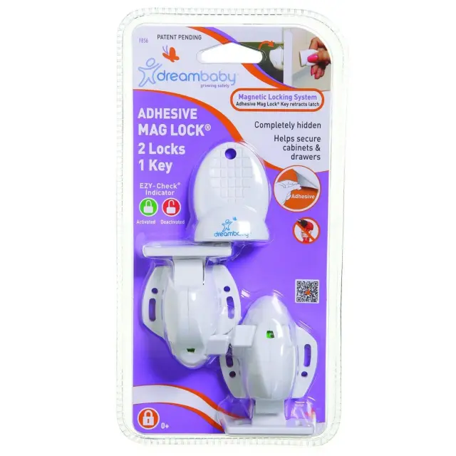 Σετ Ασφάλειες Ντουλαπιών Μαγνητικές 2 Τεμαχίων DreamBaby BR75162 2