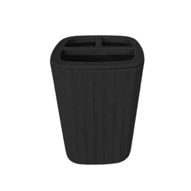 Θήκες οδοντόβουρτσας πλαστικές σε σετ 5Χ - Black - 21782