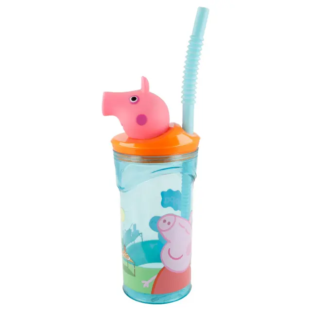 Ποτήρι με καλαμάκι Peppa Pig 360ml 3