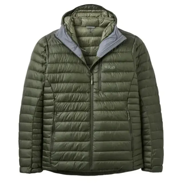 Rab Microlight Alpine Down Hoody Ανδρικό Πουπουλένιο Μπουφάν Army - X Large