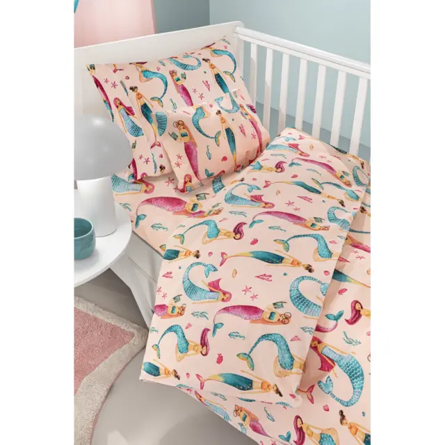 Σετ Σεντόνια Κούνιας Guy Laroche Bebe Merida Salmon 115x170 2