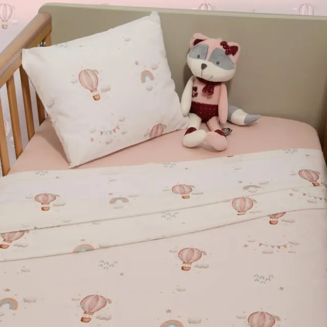 Σεντόνια Κούνιας Σετ 3τ -110x170 με λάστιχο Des -422 Oliver Baby