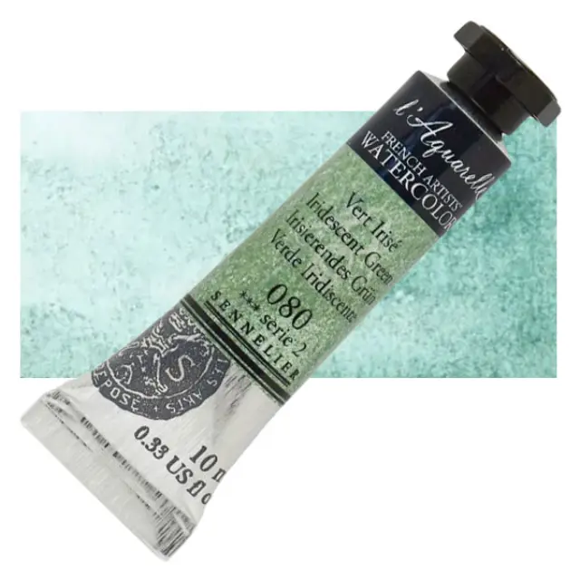 Χρώμα Ακουαρέλας Sennelier l Aquarelle Σωληνάριο 10ml - 080 Iridescent Green