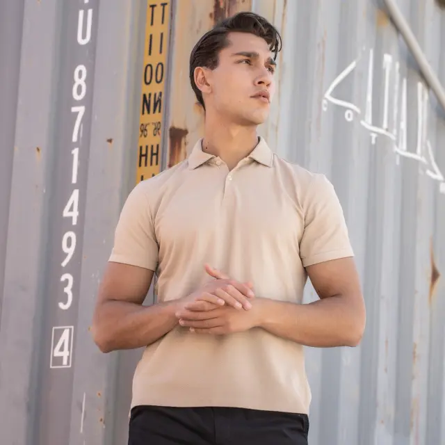 Μπλούζα Polo Noshame® Μπεζ - 112320 - XXL 3