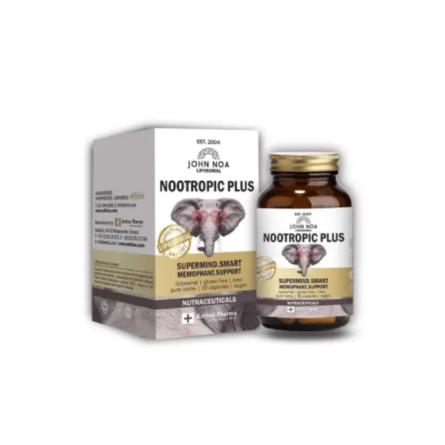 John Noa Liposomal Nootropic Plus Συμπλήρωμα για την Μνήμη, 30 φυτικές κάψουλες