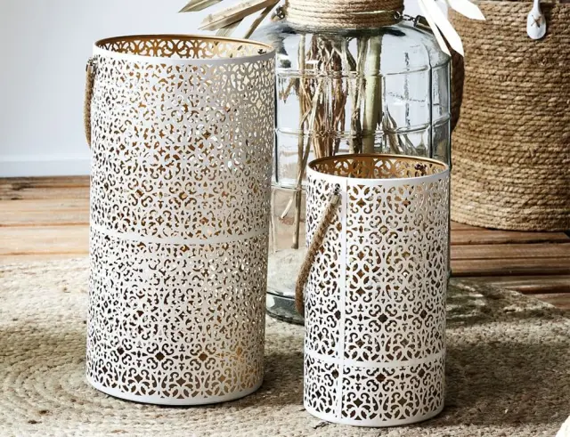 Σετ Διακοσμητικά Φανάρια Home Deco Factory με χερούλι και διαστάσεις 20x39cm και 15x27cm - 2 τεμάχια HD0037 3