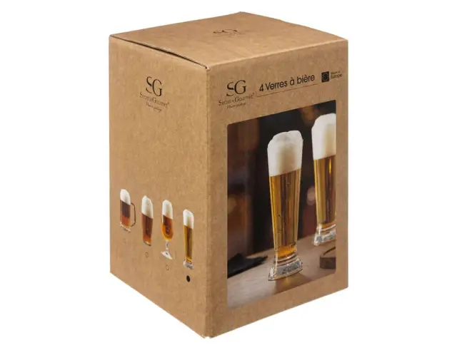 Σετ ποτήρια μπύρας Secret de Gourmet με χωρητικότητα 370ml - 4 τεμάχια 134802 3