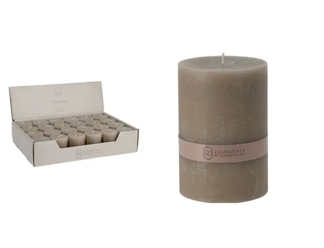 Κερί Kορμός Essentials by Home and Styling 420007140 Semi Transparant 4 x 5cm 420007140
