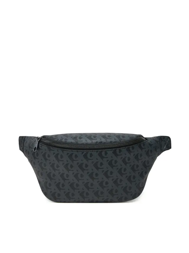 Calvin Klein Ανδρικό Τσαντάκι Μέσης All Over Print Texture Square Waistbag Μαύρο
