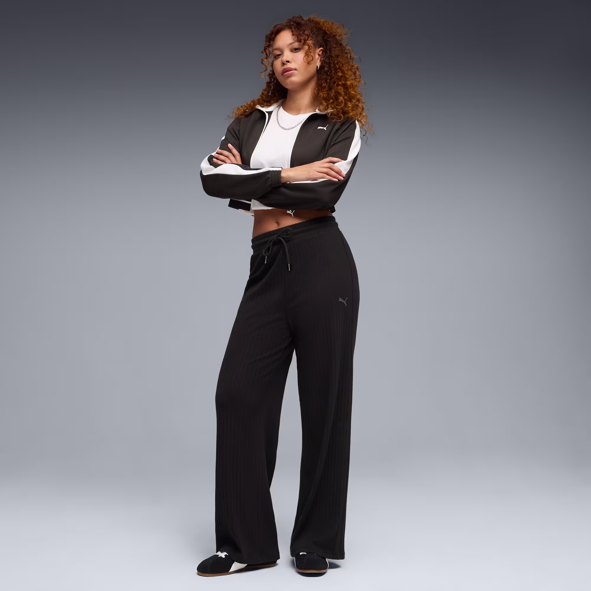 Puma Her Comfort High-Waist Wide Pants Black 693284-01 - L 3