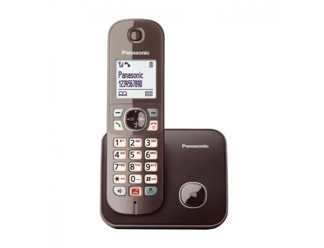Ασύρματο Ψηφιακό Τηλέφωνο Panasonic KX-TG6851GRA Καφέ με Δυνατότητα Λειτουργίας σε Διακοπή Ρεύματος, Μεγάλη Οθόνη και Ανοιχτή Ακρόαση 2