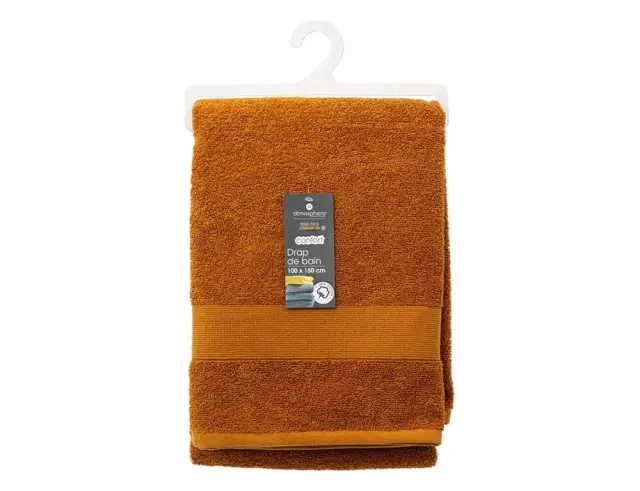 Πετσέτα σώματος Praia Atmosphera από Βαμβάκι 450gsm, με διαστάσεις 150x100cm - Cinnamon brown 125869X 2