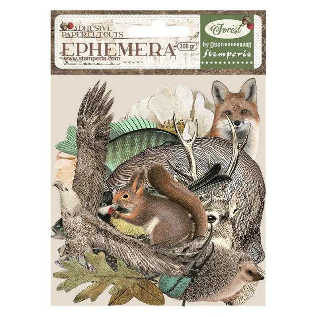 Αυτοκόλλητα Die Cuts-Ephemera Stamperia, Forest