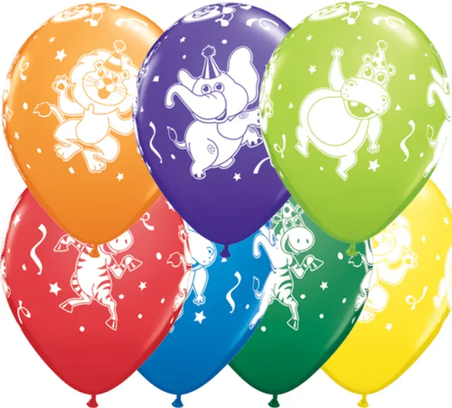 Μπαλόνια 11 Party Animals Carnival Ast /25 τεμ