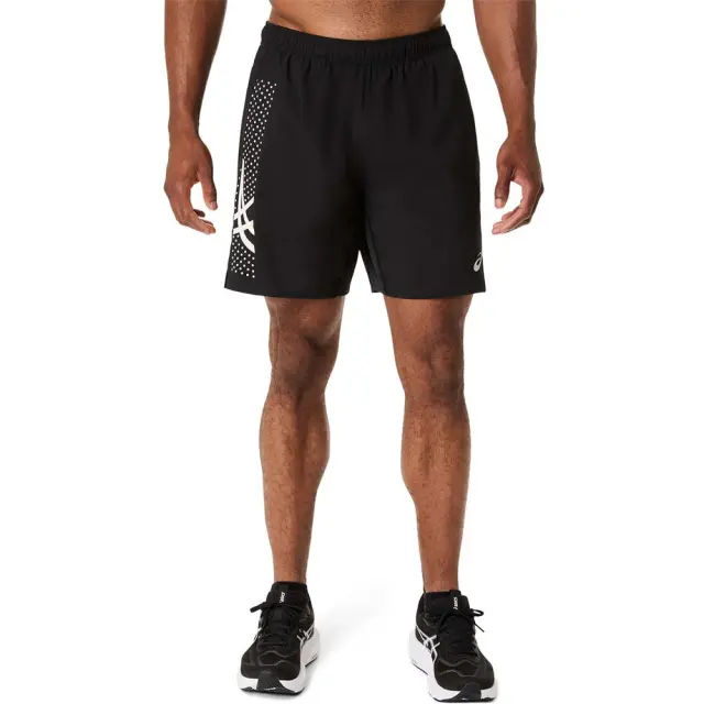 Asics Men's Icon 7inch Running Shorts Μαύρο 2011D455-001 (Asics) - XXLarge