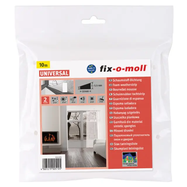 Αεροστόπ Πολυουρεθάνης 10mx10x4mm Λευκό 2