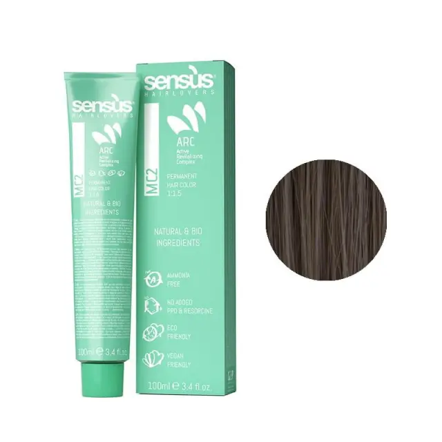 Sensus MC2 Permanent Hair Color 5.00 Intense Light Brown 100ml - (μόνιμη βαφή χωρίς αμμωνία έντονο καστανό ανοιχτό)