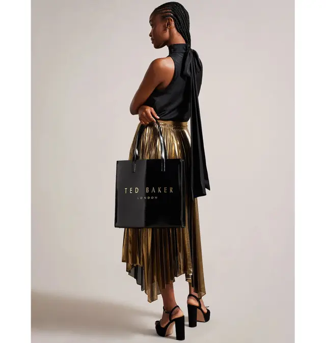 Γυναικεία Τσάντα Ώμου Ted Baker Crinkon Large Icon 283875-Black Μαύρο - One Size 2
