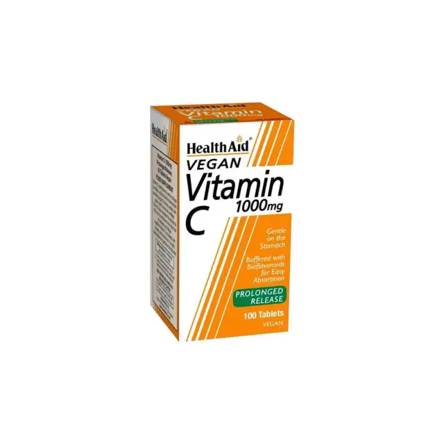 Health Aid Vitamin C 1000mg Prolonged Release 100 φυτικές κάψουλες