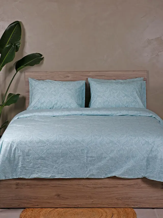 Σετ Σεντόνια Cotton Feelings 2040 Aqua King Size (260x270) Sunshine