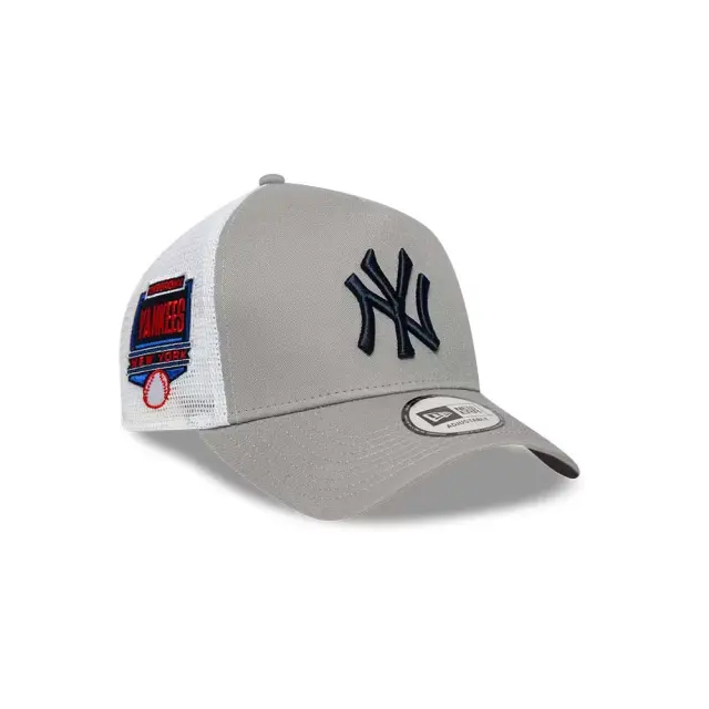 New Era Adult MLB New York Yankees Side Patch Trucker Cap Γκρι 60667444 (New Era) - One Size