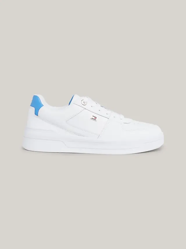 Tommy Hilfiger - Γυναικεία Sneakers Flag Basket FW0FW08081-0K7 Λευκό