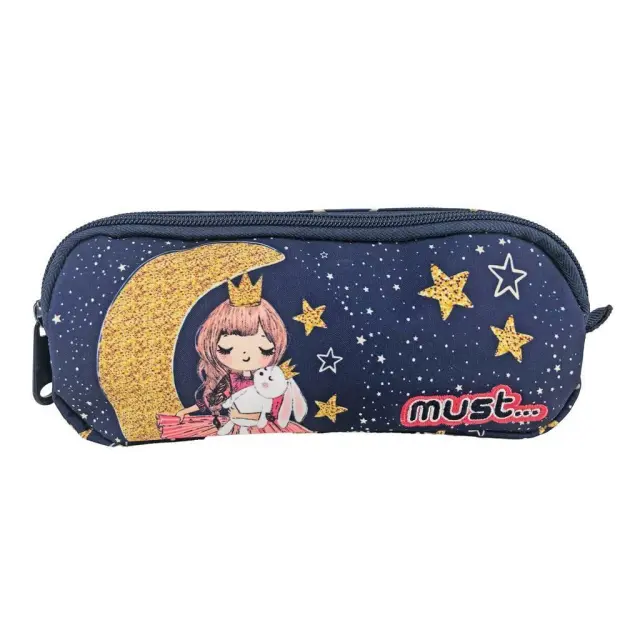 Must Σχολική Κασετίνα Βαρελάκι Energy Girl Moon Με 2 Θήκες/ 585580 (Must)
