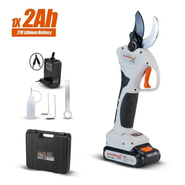 Nakayama Pro EC1400 - Ψαλίδι Κλάδου Μπαταρίας 21V, Brushless, Διπλή Κοπή 0-30mm/0-40mm, 970gr (053088) 2