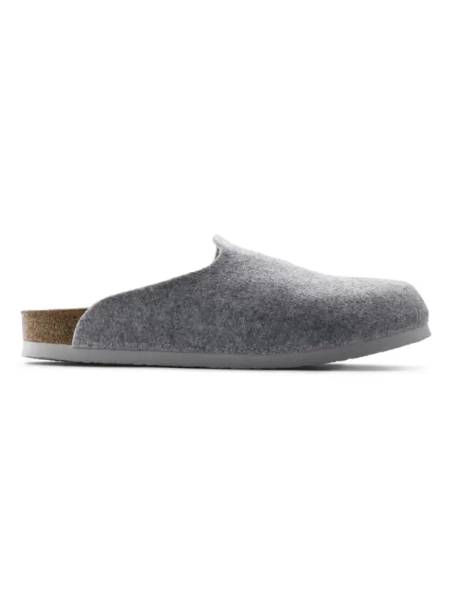 Birkenstock Παντόφλες Unisex τσόχα Γκρί BIR/AMSTERDAM 559113 L/GREY 3
