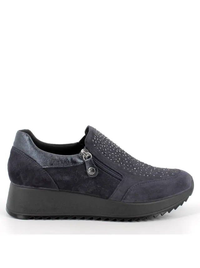 Imac Sneakers Γυναικείο δέρμα Nubuck Μωβ IMA/208370 BLUE 3