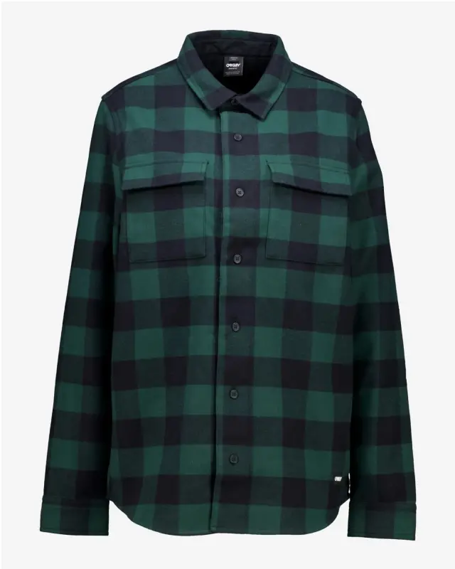 Oakley Bear Cozy Flannel Ανδρικό Καρό Πουκάμισο-Τζάκετ Πράσινο/Μαύρο - M 2