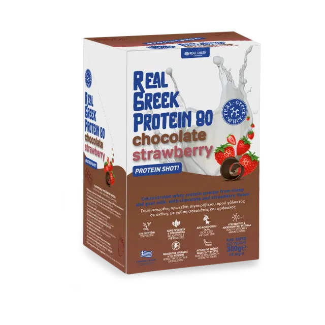 Protein Shot Box: Shot Πρωτεΐνης με γεύση Σοκολάτα & Φράουλα – 10 τμχ