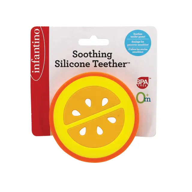 INFANTINO Soothing Silicone Teether, Orange 3
