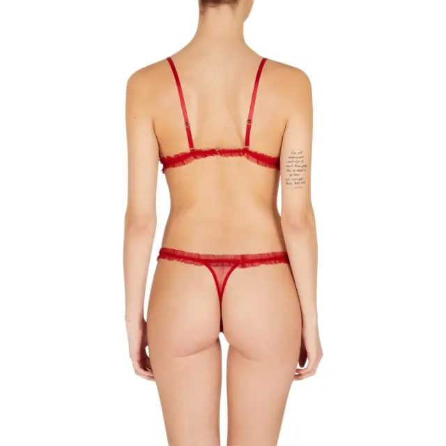 Emporio Armani Γυναικείο Σουτιέν Push-Up χωρίς Επένδυση, Χρώμα Red Sequins - M 3