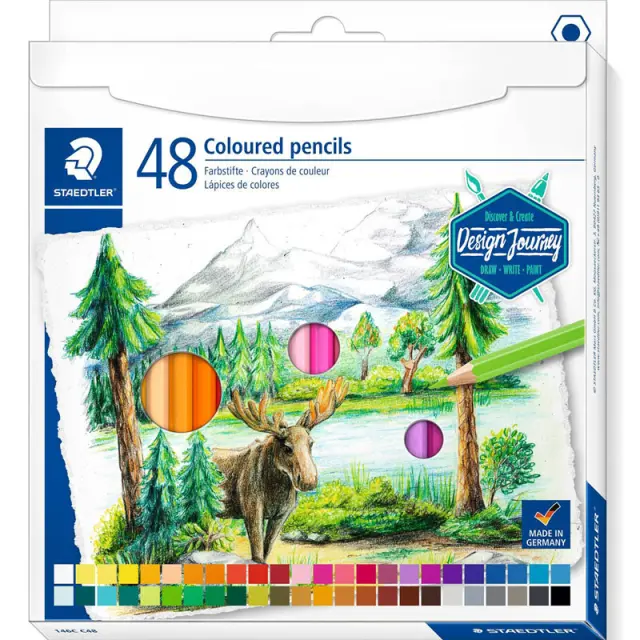 Σετ Ξυλομπογιές Staedtler Design Journey 48 Χρώματα
