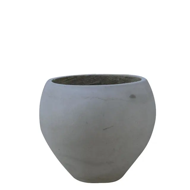 Γλάστρα Γκρι Τσιμέντο Φ43x32cm