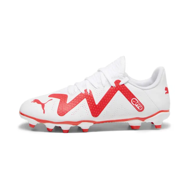 Puma Kids Future Play FG/AG JR Άσπρο - Κόκκινο 107388-01 (Puma)
